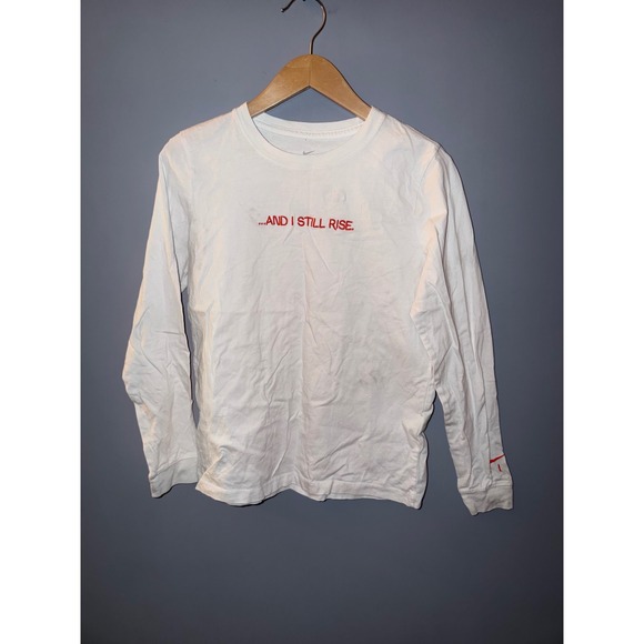 Nike Other - Nike And I Still Rise Long Sleeve Graphic T-Shirt White Red Mens Medium M